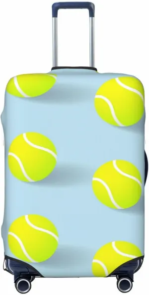 Travel Luggage Cover Suitcase Elastic Washable Stretch 3d Tennis Balls Sport Suitcase Protector Bag,Anti-Scratch Spandex With Zipper Closure Baggage Covers For Wheeled Suitcase Kid Adult