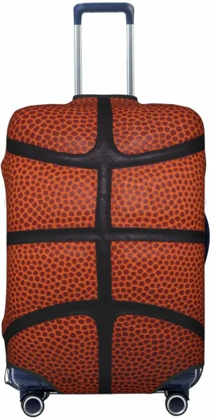 Travel Luggage Cover Suitcase Elastic Washable Stretch Basketball Print Suitcase Protector Bag,Anti-Scratch Spandex Double-Sided Baggage Covers For Wheeled Suitcase Kid Adult