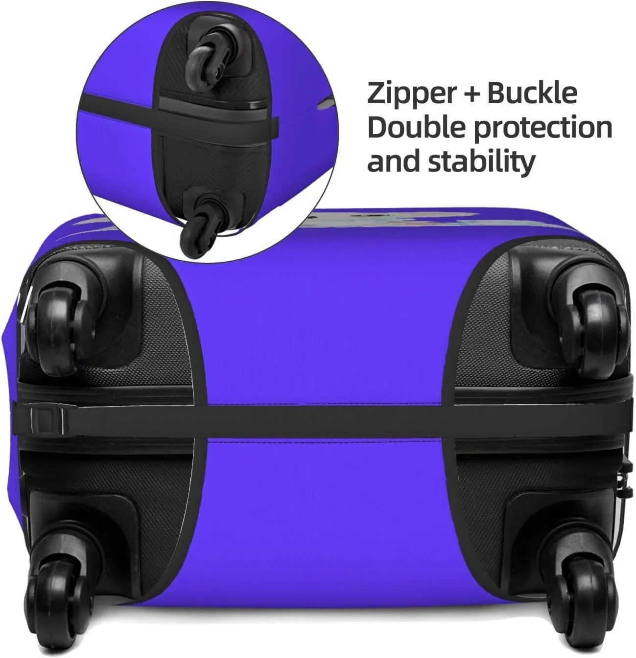 Travel Luggage Cover Suitcase Elastic Washable Stretch Cute Baby Koala Suitcase Protector Bag,Anti-Scratch Spandex With Zipper Closure Baggage Covers For Wheeled Suitcase Kid Adult,Medium