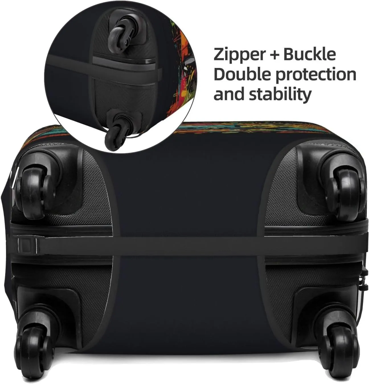 Travel Luggage Cover Suitcase Elastic Washable Stretch Game Pad Gaming Controller Gamer Suitcase Protector Bag,Anti-Scratch Dust-Proof Double-Sided Baggage Covers For Wheeled Suitcase Kid Adult