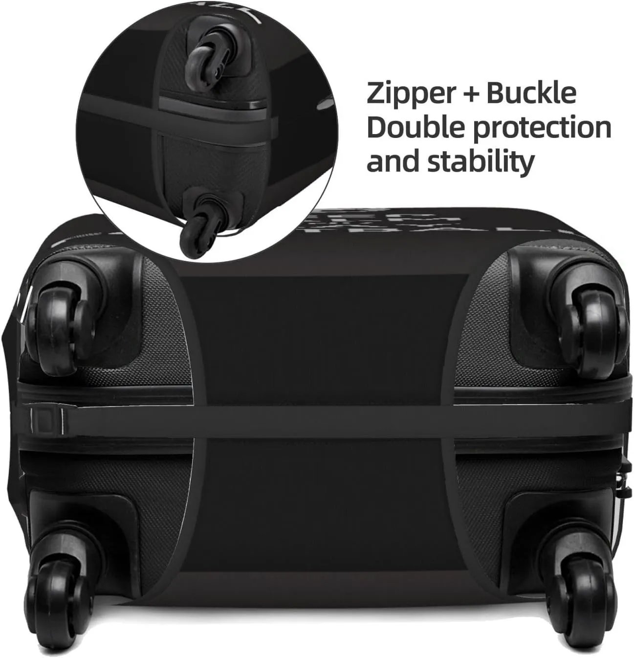 Travel Luggage Cover Suitcase Elastic Washable Stretch Keep Calm Play Football Suitcase Protector Bag,Anti-Scratch Spandex Double-Sided Baggage Covers For Wheeled Suitcase Kid Adult
