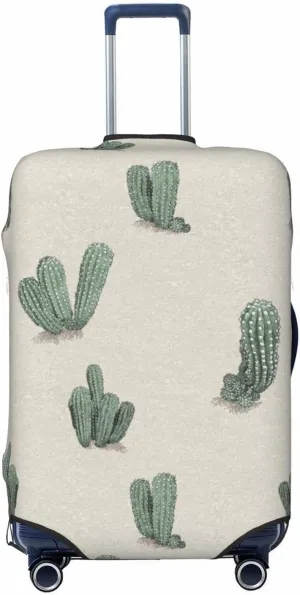 Travel Luggage Cover Suitcase Stretch Washable Cactus Desert Print Suitcase Protector Bag,Dust-Proof With Zipper Closure Baggage Covers,X-Large
