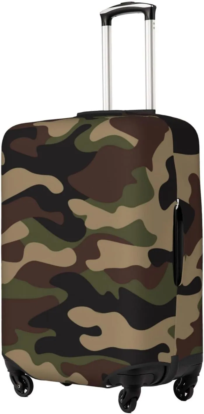 Travel Luggage Cover Suitcase Stretch Washable Camouflage Suitcase Protector Bag,Spandex Double-Sided Baggage Covers,Medium