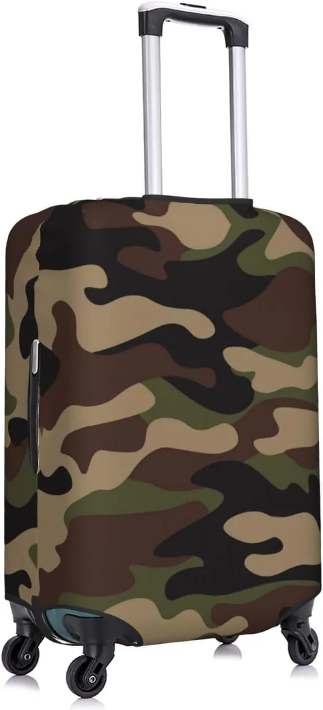 Travel Luggage Cover Suitcase Stretch Washable Camouflage Suitcase Protector Bag,Spandex Double-Sided Baggage Covers,Medium
