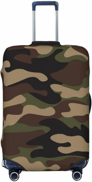 Travel Luggage Cover Suitcase Stretch Washable Camouflage Suitcase Protector Bag,Spandex Double-Sided Baggage Covers,Medium