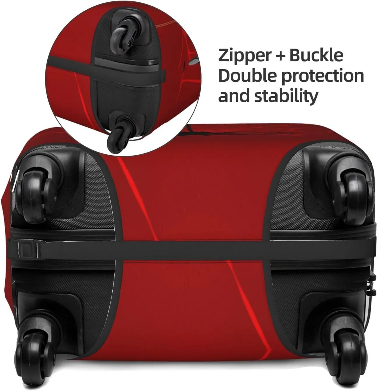 Travel Luggage Cover Suitcase Stretch Washable Spider Suitcase Protector Bag,Dust-Proof Double-Sided Baggage Covers,X-Large