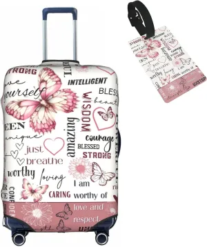 Travel Suitcase Protector African American Girl Elastic Protective Washable Luggage Cover With Concealed Zipper Suitable For 18-32 Inch(S (for 18-21 inch luggage))