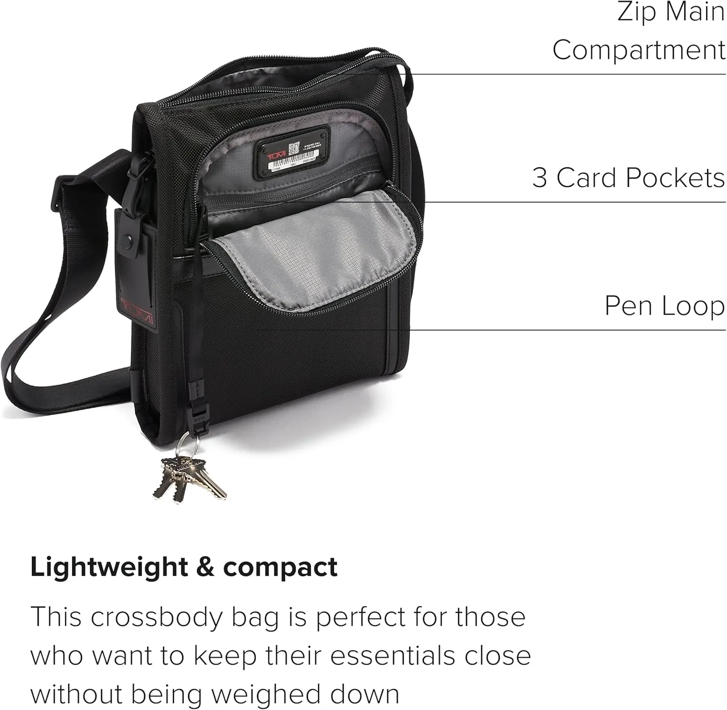 TUMI - Alpha Pocket Bag - Small Travel Crossbody Bag - Shoulder Bag for Men & Women
