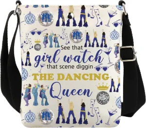 UJIMS Mamma The Musical Inspired Gift Mia Fans Crossbody Bag The Dancing Queen Gift for Music Lover Musical Merch