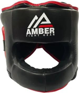 Ultimate All-Leather Face-Saver Headgear, Enhanced Comfort, Advanced Face Bar Protection, Secure Fit, and Shock-Absorbing Padding for MMA, Boxing, Kickboxing, and Martial Arts Training