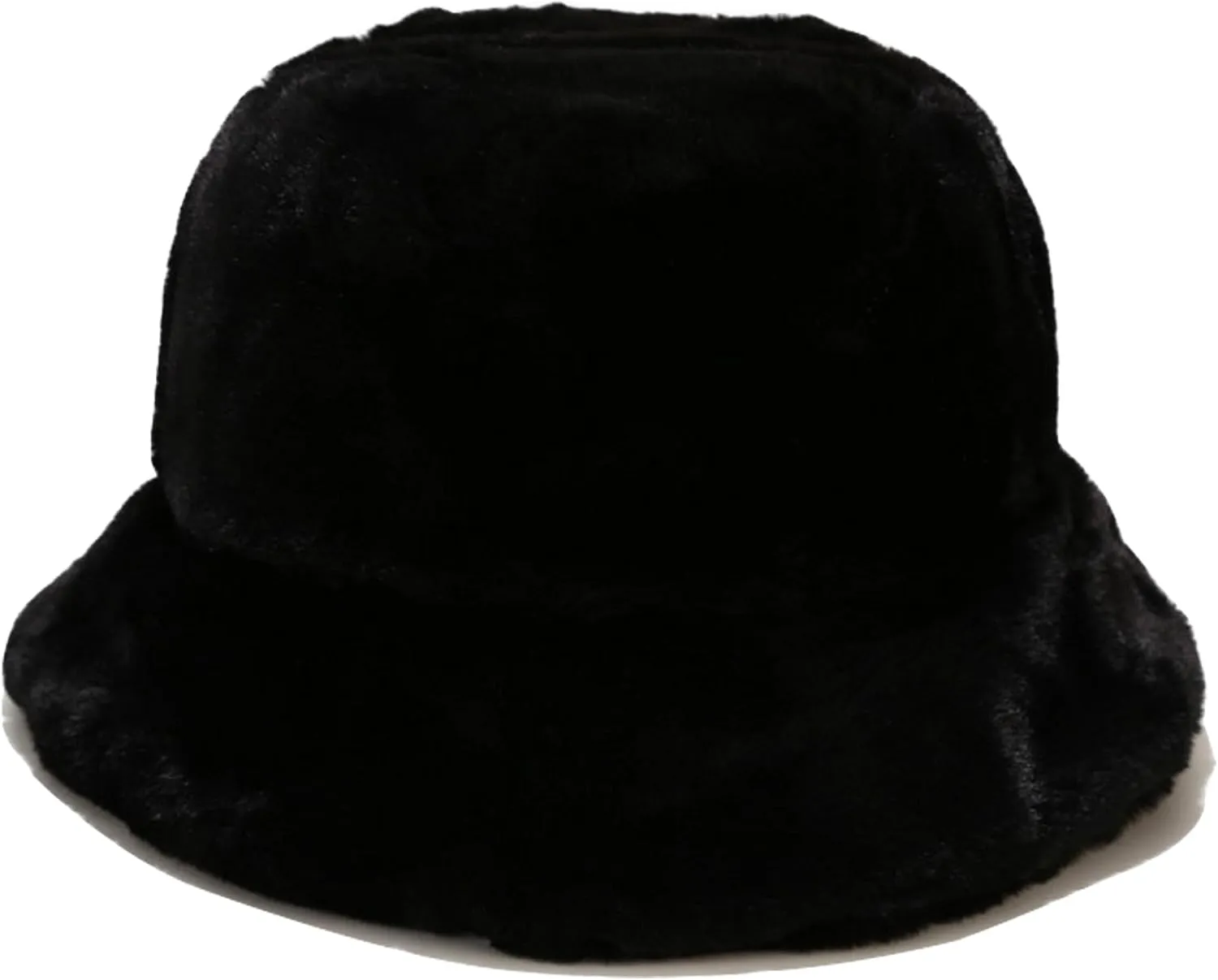 Umeepar Winter Faux Fur Fuzzy Bucket Hat Fluffy Warm Hat for Women Men