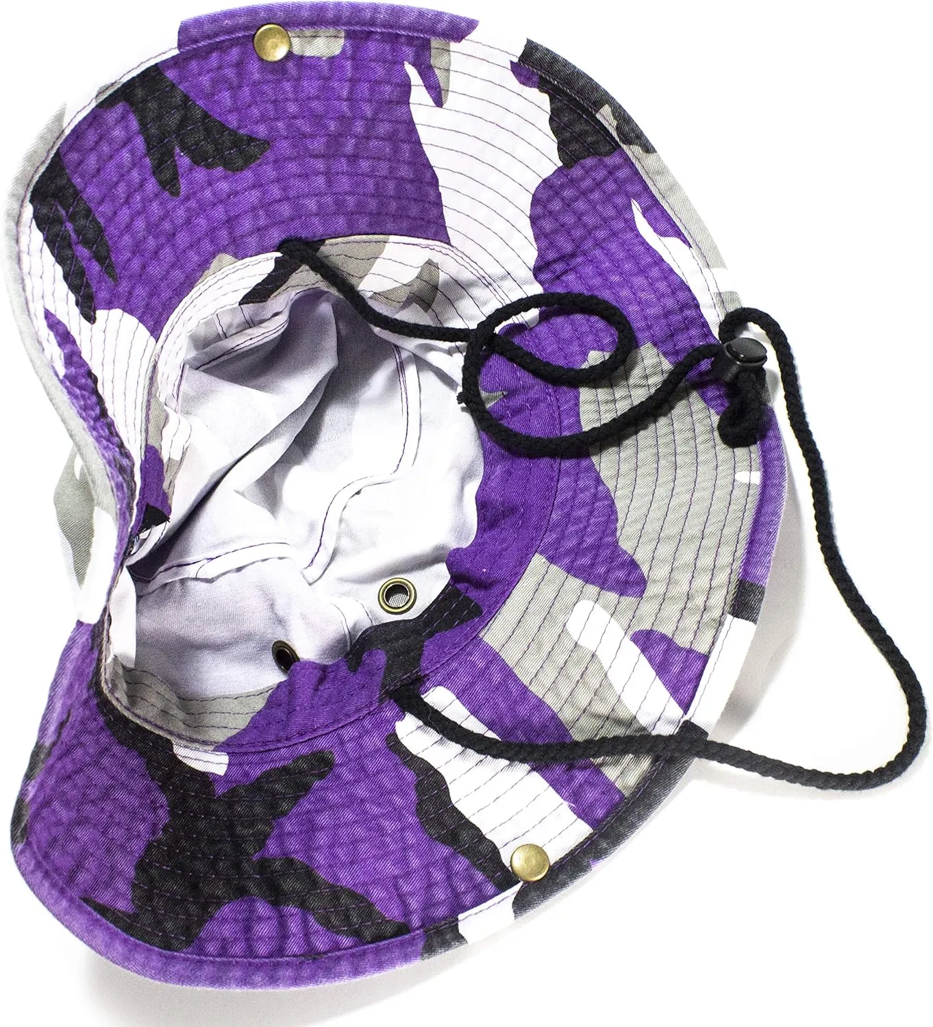 Unisex 100% Cotton Camo Bucket Hat Fishing Hunting Camping Safari Boonie Sun Summer