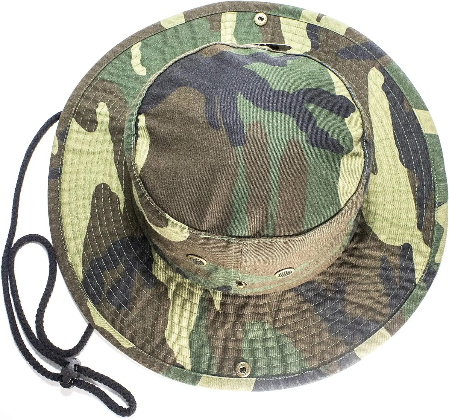 Unisex 100% Cotton Camo Bucket Hat Fishing Hunting Camping Safari Boonie Sun Summer