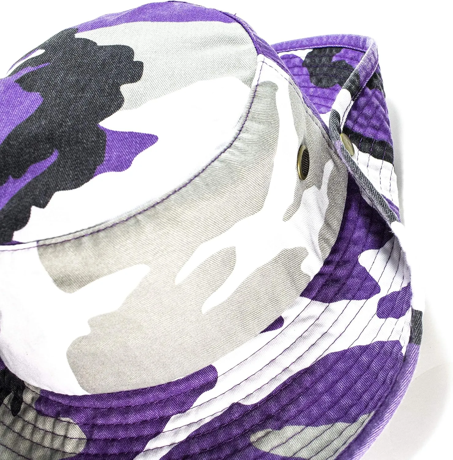Unisex 100% Cotton Camo Bucket Hat Fishing Hunting Camping Safari Boonie Sun Summer