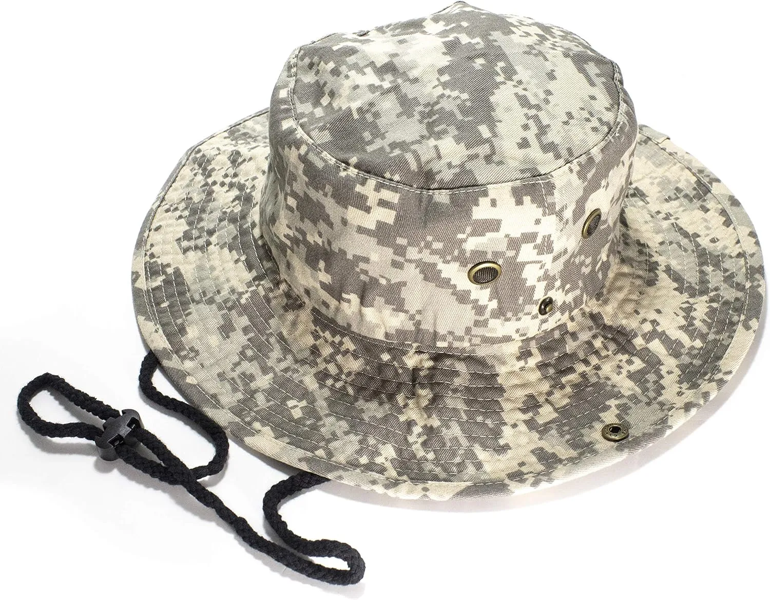 Unisex 100% Cotton Camo Bucket Hat Fishing Hunting Camping Safari Boonie Sun Summer