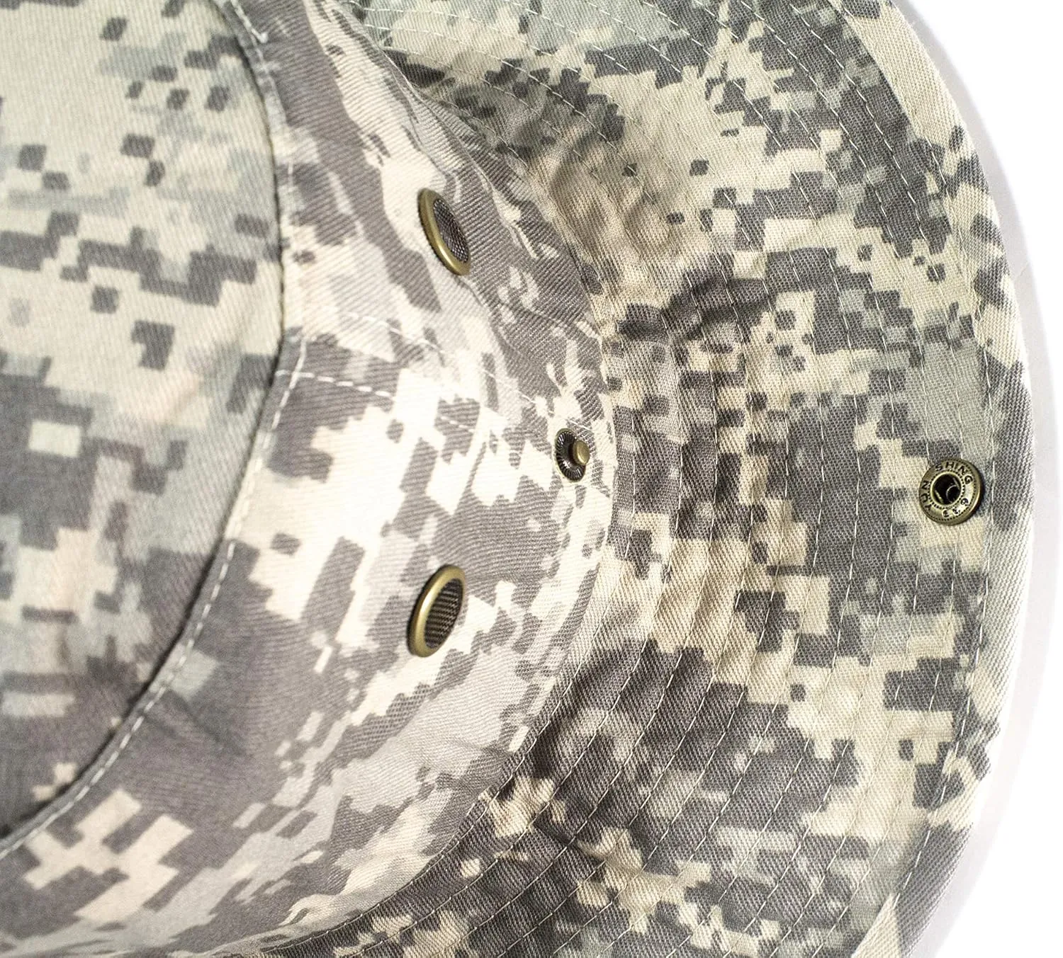 Unisex 100% Cotton Camo Bucket Hat Fishing Hunting Camping Safari Boonie Sun Summer