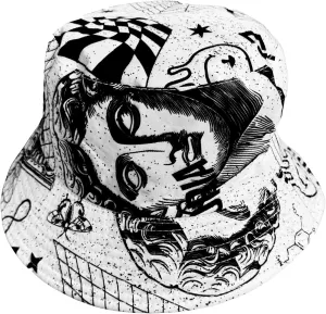 Unisex Bucket Hat Beach Sun Hat Aesthetic Fishing Hat for Men Women Teens, Reversible Double-Side-Wear