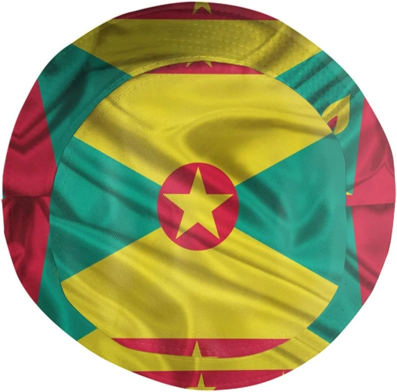 Unisex Grenada Flag Bucket Hats Packable Grenadian Fisherman Hats Summer Travel Hiking Beach Caps for Men Women