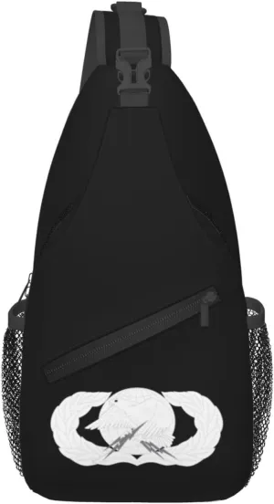 United States Air Force Logistics Badge Crossbody Bags For Women Men Chest Backpack Gym Shoulder Bag Travel Outdoor Sports Casual Crossbody Bags
