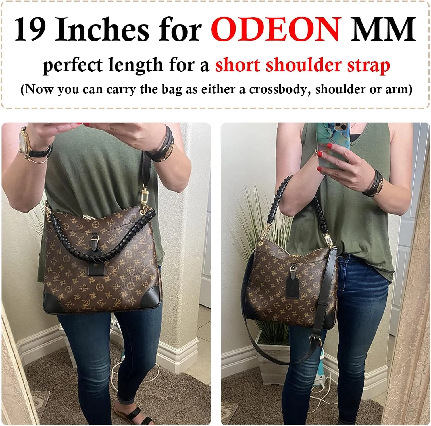Vachetta Leather Braided Purse Handle for Neonoe Strap Metis Noe BB NM Beaubourg Hobo Bucket Bag Luxury Short Handle Strap Replacement