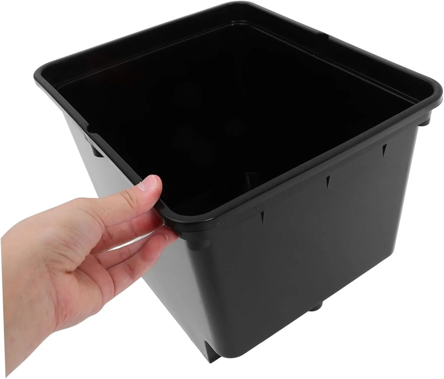 Vegetable Bucket 2pcs Black Soilless Culture Barrel Pp Plastic Anti-Aging