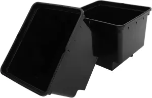 Vegetable Bucket 2pcs Black Soilless Culture Barrel Pp Plastic Anti-Aging