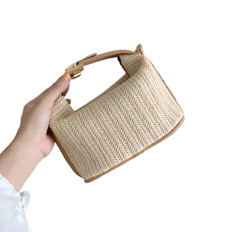 Veloria™ Boho Straw Bucket Bag