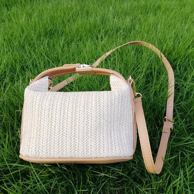 Veloria™ Boho Straw Bucket Bag