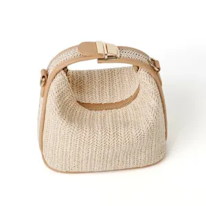 Veloria™ Boho Straw Bucket Bag