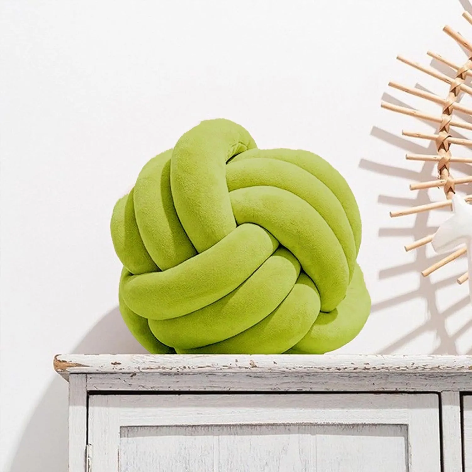 Velvet Chunky Bulky Giant Arm Knitting Yarn - Super Soft Tubular Weight Jumbo Yarn for DIY Crochet Hand Knitting Blanket, Pet Bed, Rugs, Pillow, Handbag (2.2LB - Green)