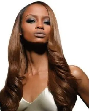 Velvet Remi Human Hair Weave - Yaki Weaving (10 inch Short, 2 - Dark Brown)