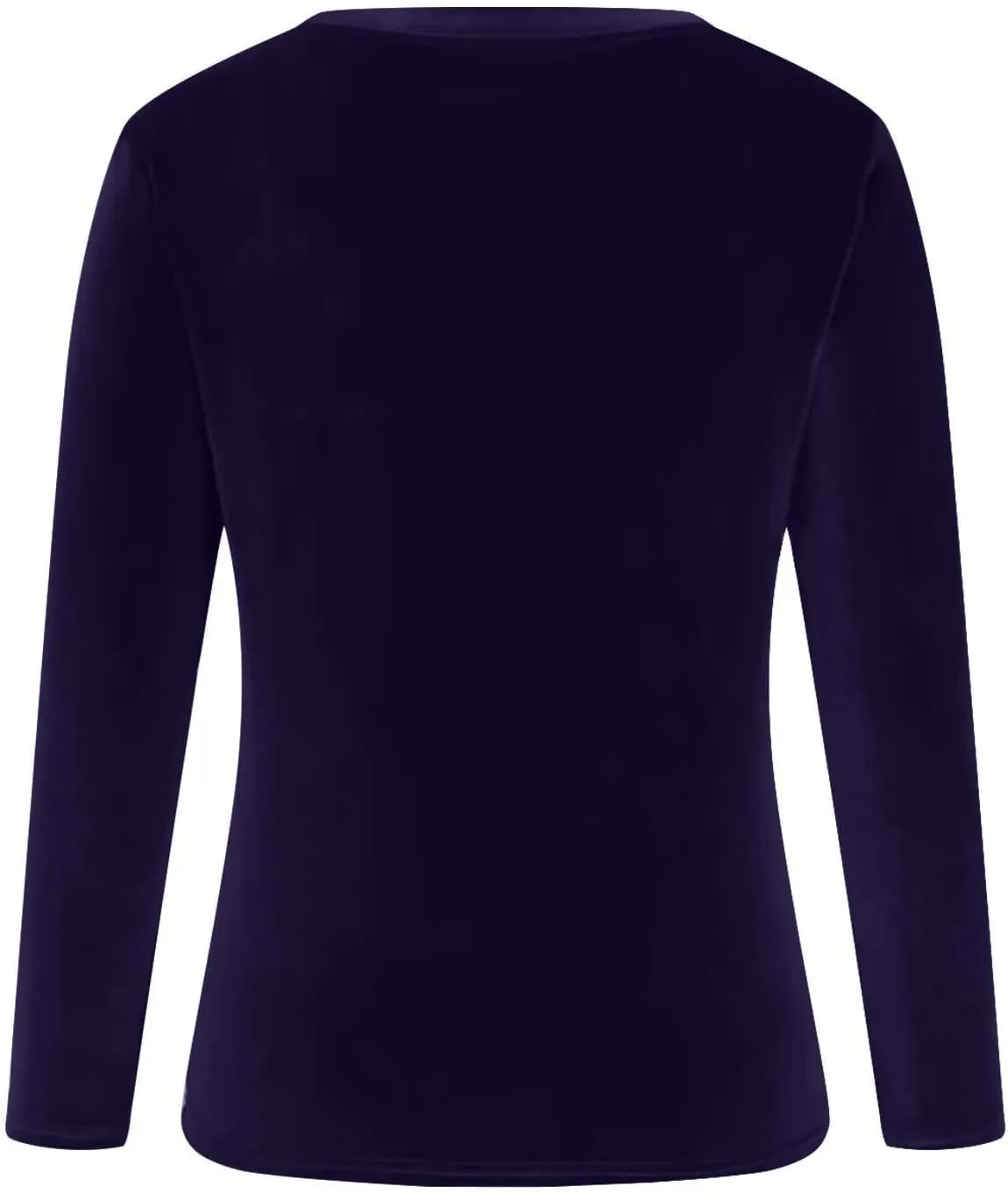 Velvet Tops for Women Long Sleeve Crewneck Soft Velvet Blouse Lightweight Casual Fashion Tshirts