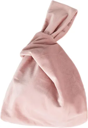 Velvet Wristlet Purse for Women Elegant Clutch Evening Bag Wrist Bag Sleeve-Knot-Pouch(Very Small Size)