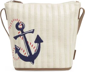 Vera Bradley Women's Straw Bucket Crossbody Purse