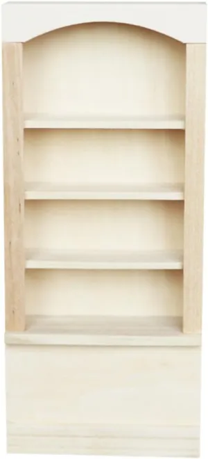 VICASKY 1pc Miniature Wooden Bookshelf for Dollhouse Mini Furniture Model Cute Display Rack for Boys and Girls Room Decor Accessory for Collectors and Photography