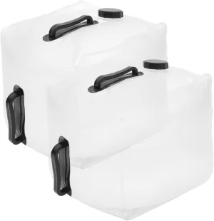 VICASKY Portable Water Storage 2pcs Collapsible Water Container Large Capacity Outdoor Camping Hiking