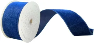 Vickerman 2.5" x10yd Plush Midnight Blue Velvet Christmas Ribbon