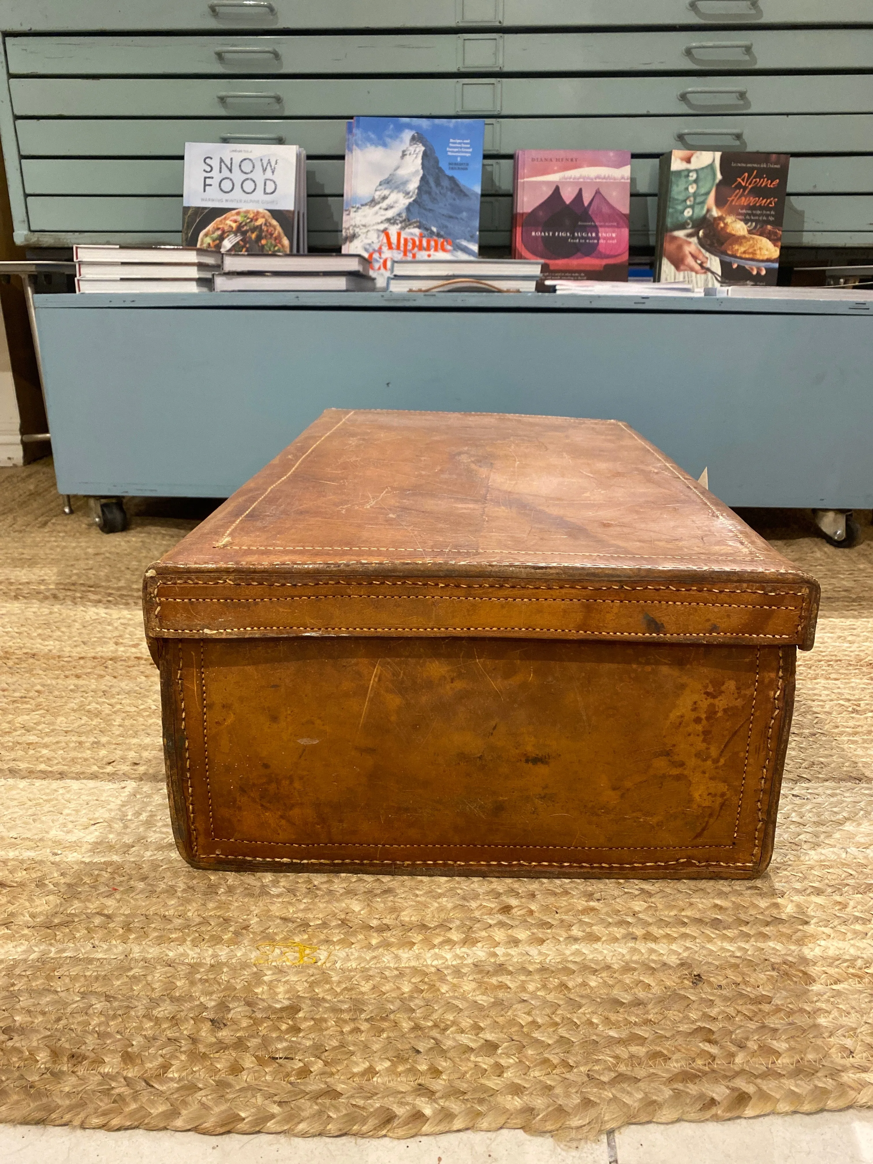 Vintage Leather Suitcase