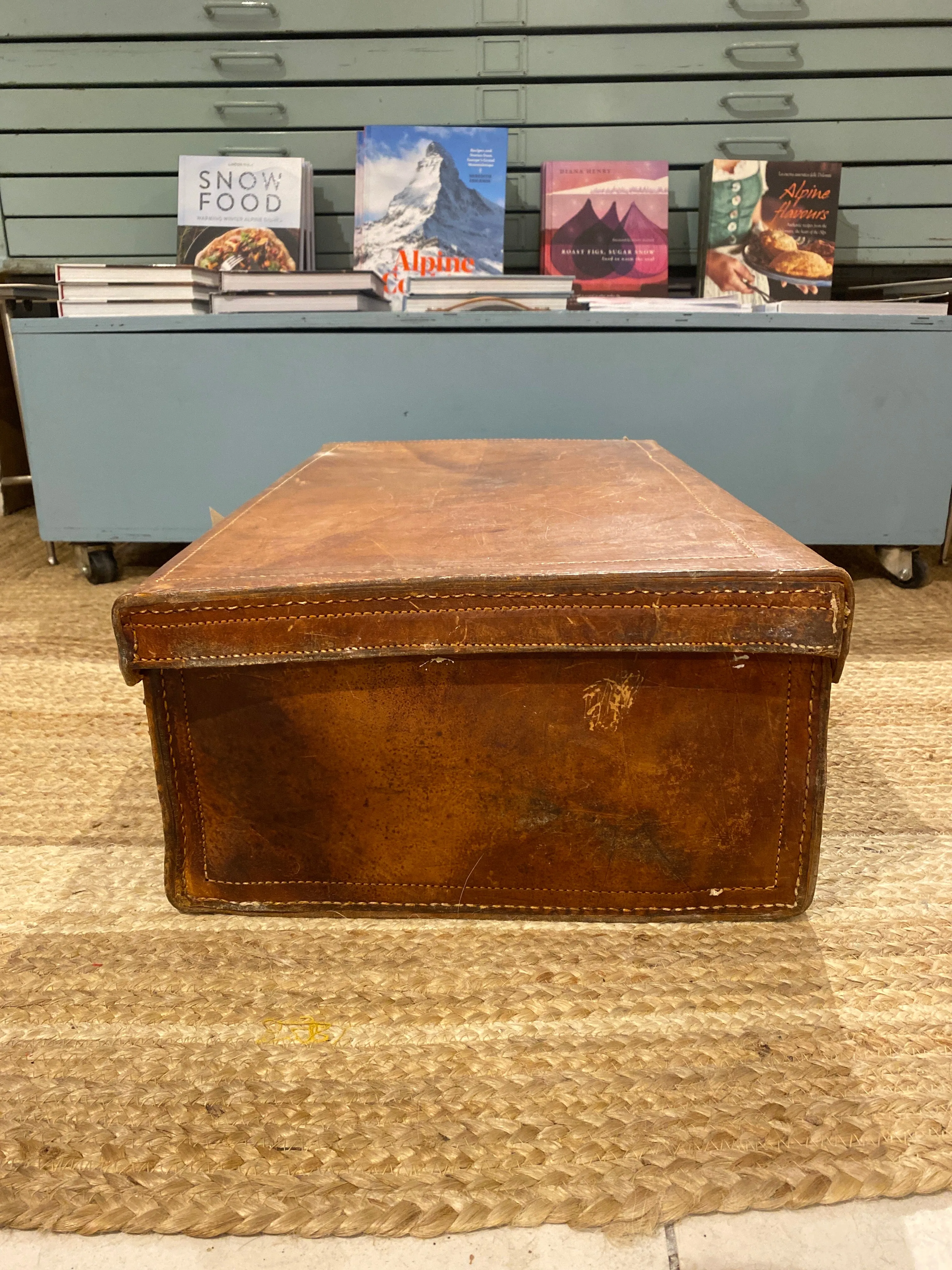 Vintage Leather Suitcase