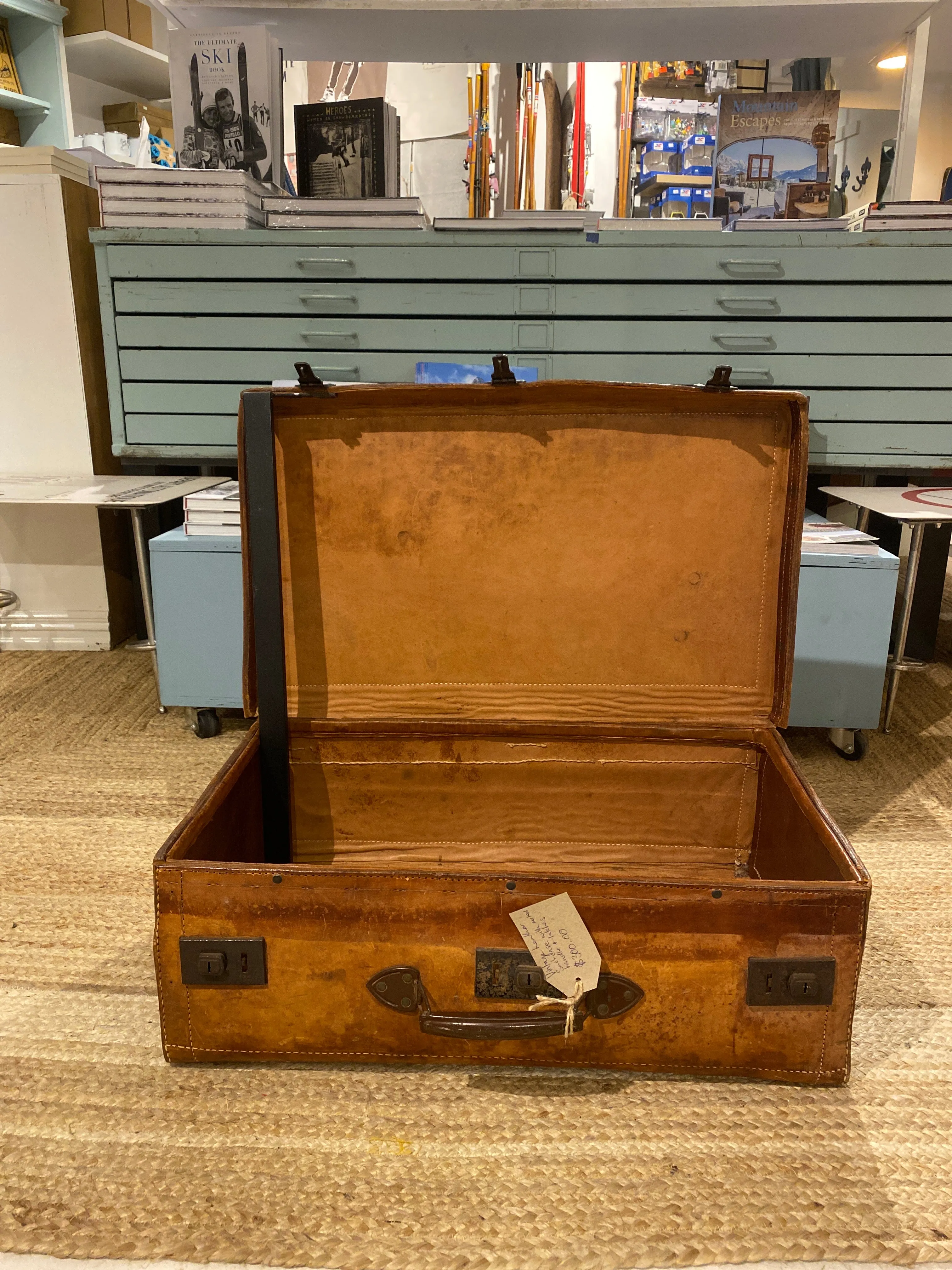 Vintage Leather Suitcase
