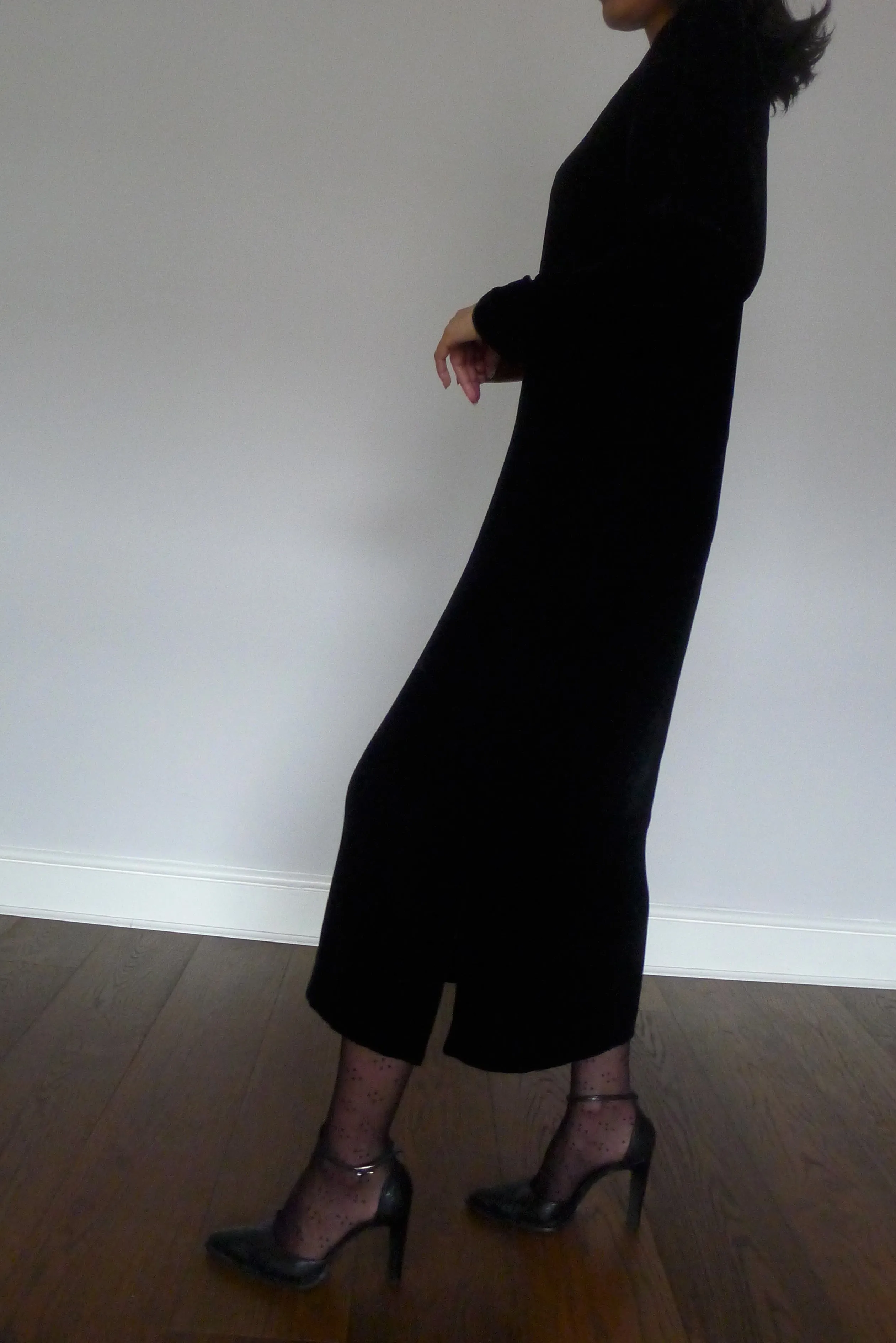 Vintage Louis Féraud Lace Velvet Dress