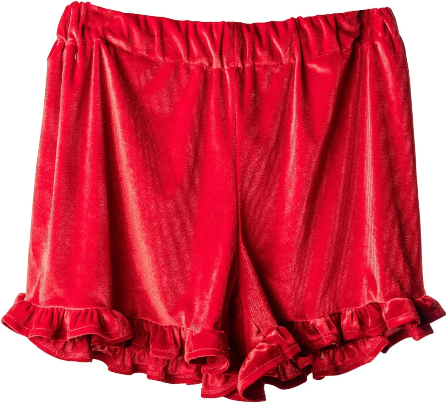 Violet and Brooks Womens Velvet Ruffle Short