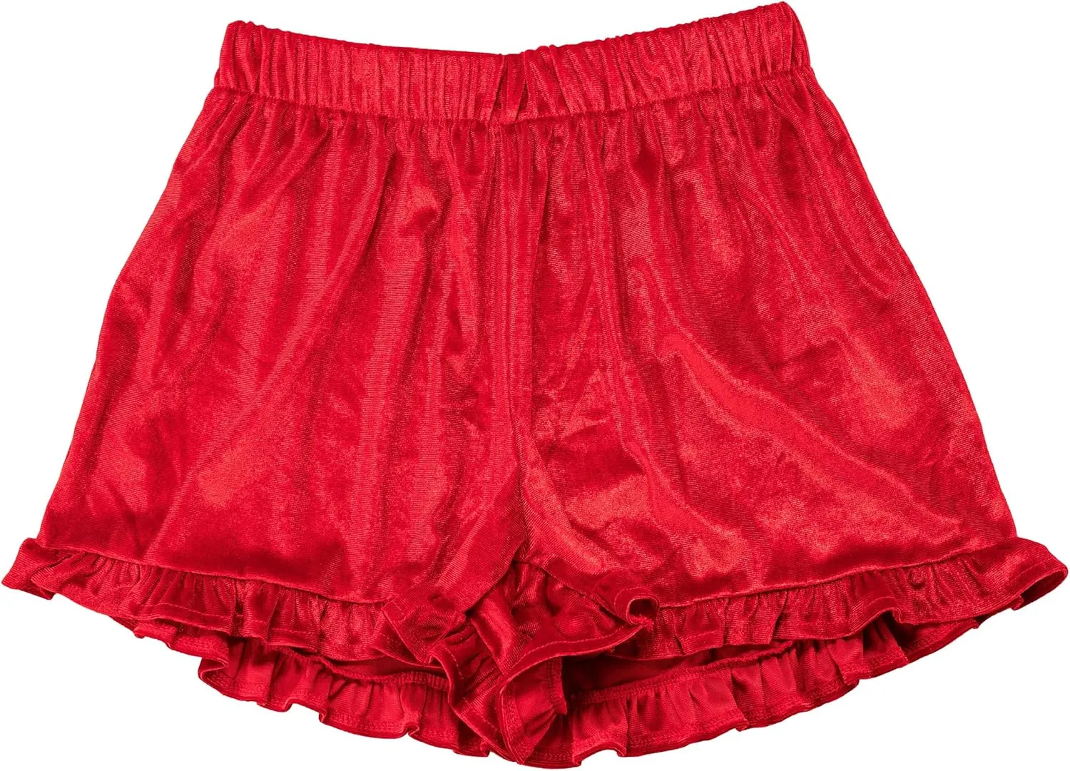 Violet and Brooks Womens Velvet Ruffle Short