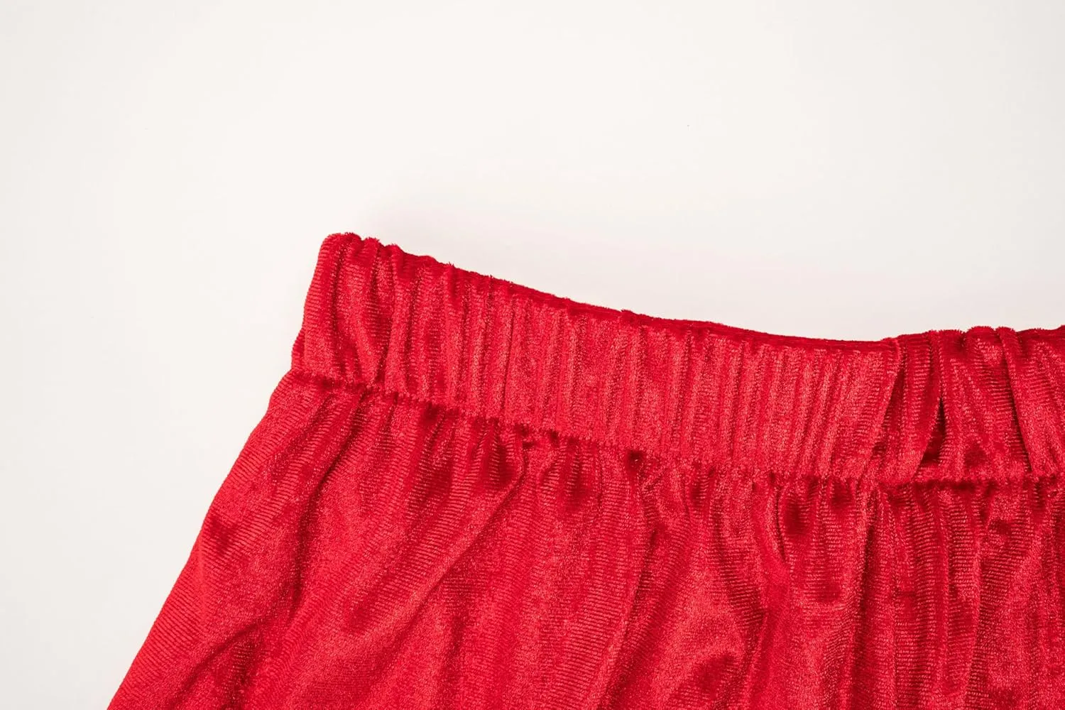 Violet and Brooks Womens Velvet Ruffle Short