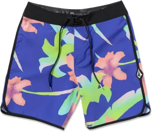Volcom Men's Lido Print Scallop Mod Tech Boardshorts