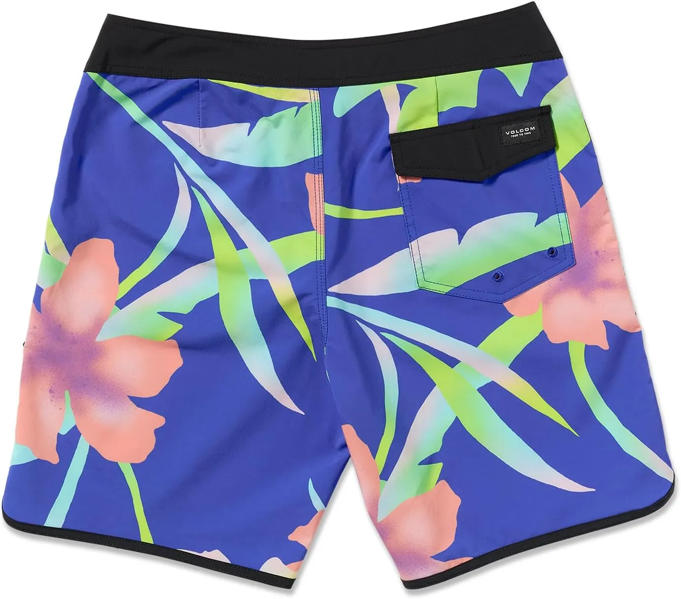 Volcom Men's Lido Print Scallop Mod Tech Boardshorts