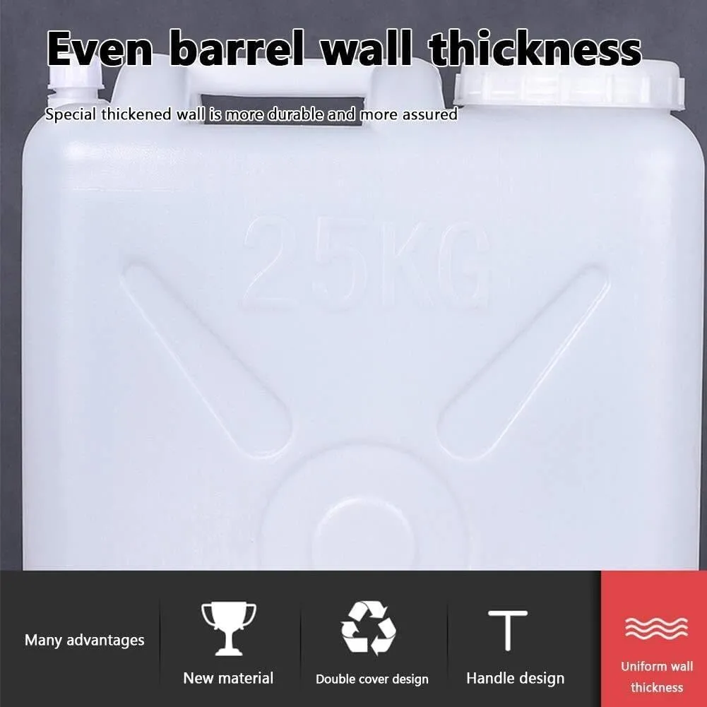 Water Storage Bucket,PE Outdoor Bucket with Faucet,Square Thick Food Grade Outdoor Large-Capacity Water Tank with Lid,Multifunctional Water Storage Bucket