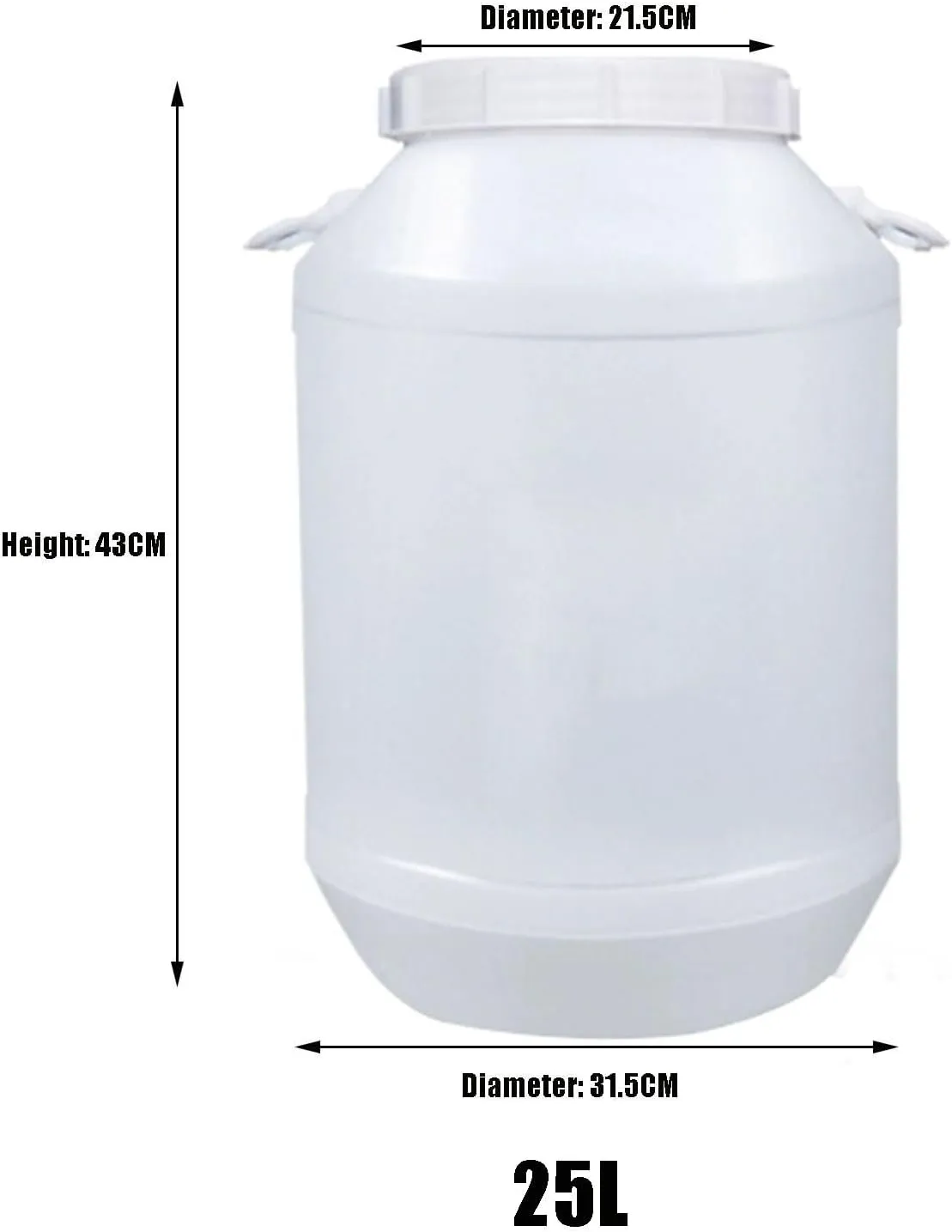 Water Tank 25L/30L/50L/60L Water Bucket,Household Water Storage,Outdoor Food Grade Plastic Water Tank,Large Circular Camp Water Tank