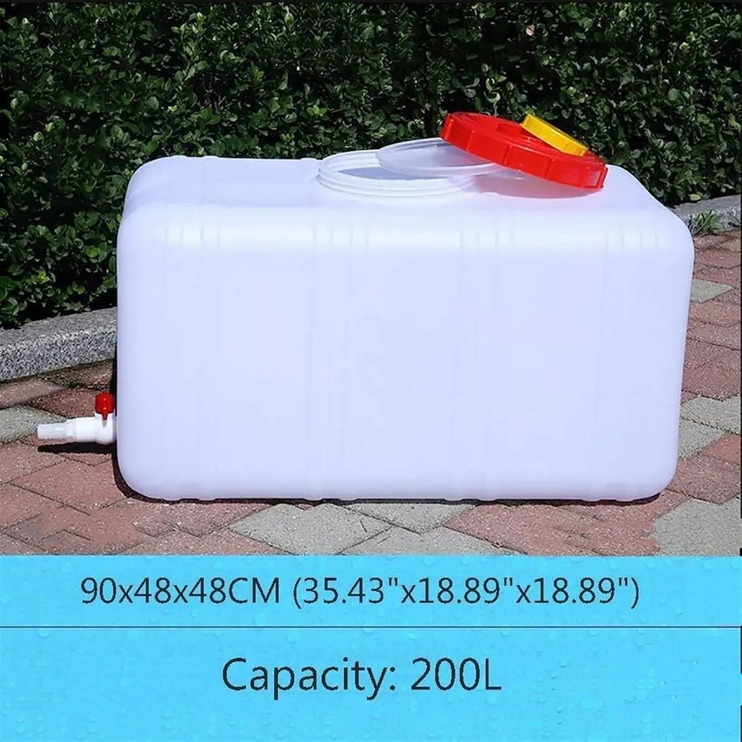Water Tank Plastic Large Capacity Water Container Outdoor Portable Bpa Free Water Storage Bucket with Faucet for Outdoor Camping