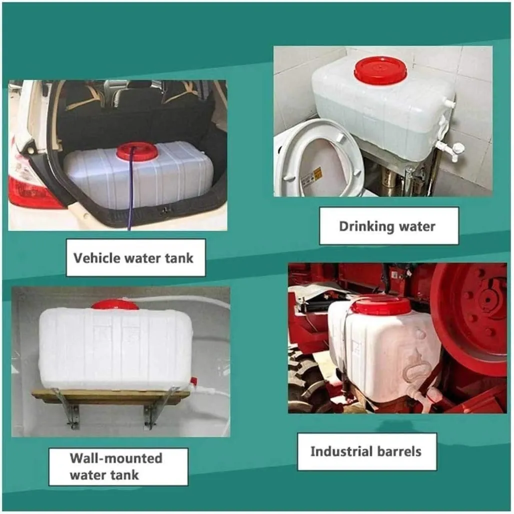 Water Tank Water Container,25L/50L/100L/150L/200L Plastic Food Grade Outdoor Water Storage Containers for Outdoor Camping and Household Emergency